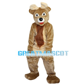 Pleasant Brown Moose Mascot Costume