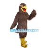 Screaming Long Fur Brown Eagle Mascot Costume