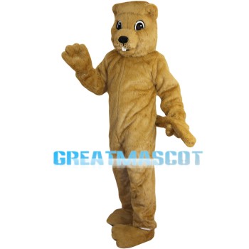 Brown Beaver Mascot Costume For Party