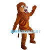 Roaring Brown Lion Mascot Costume