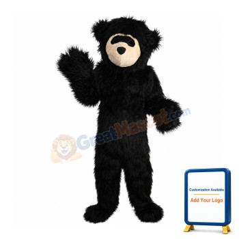 Funny Black Hairy Monkey Mascot Costume