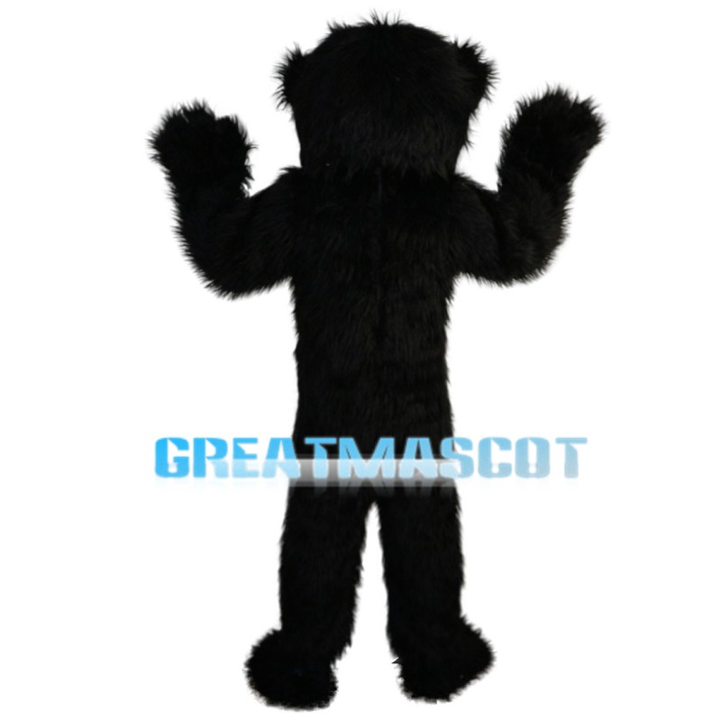 Funny Black Hairy Monkey Mascot Costume