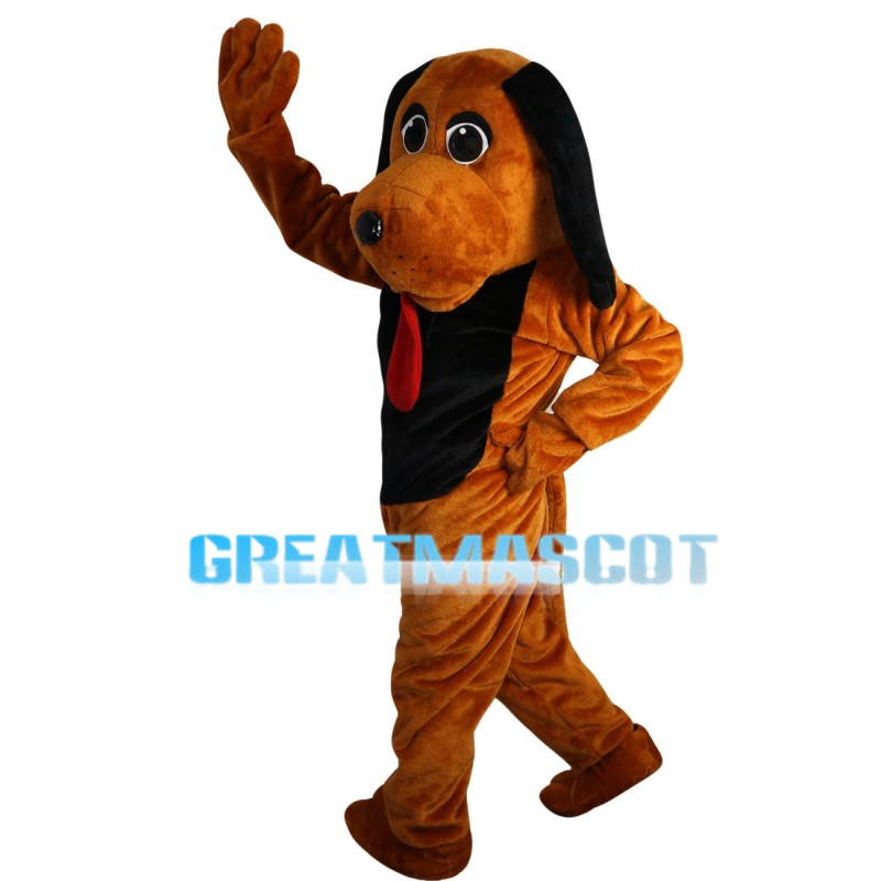 Lovely Long Ears Brown Dog Mascot Costume