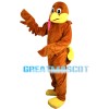 Funny Brown Bald Bird Mascot Costume