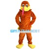 Funny Brown Bald Bird Mascot Costume
