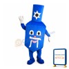 Cartoon Blue Nail Polish Bottle Mascot Costume