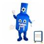 Cartoon Blue Nail Polish Bottle Mascot Costume