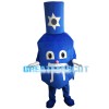 Cartoon Blue Nail Polish Bottle Mascot Costume