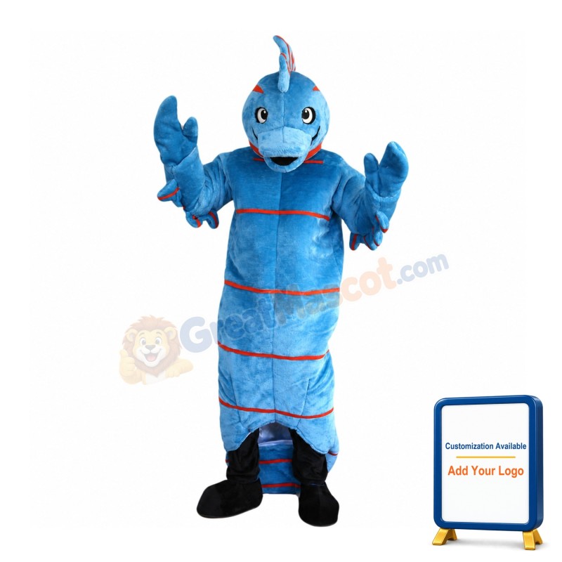 Strange Look Blue Platypus Mascot Costume