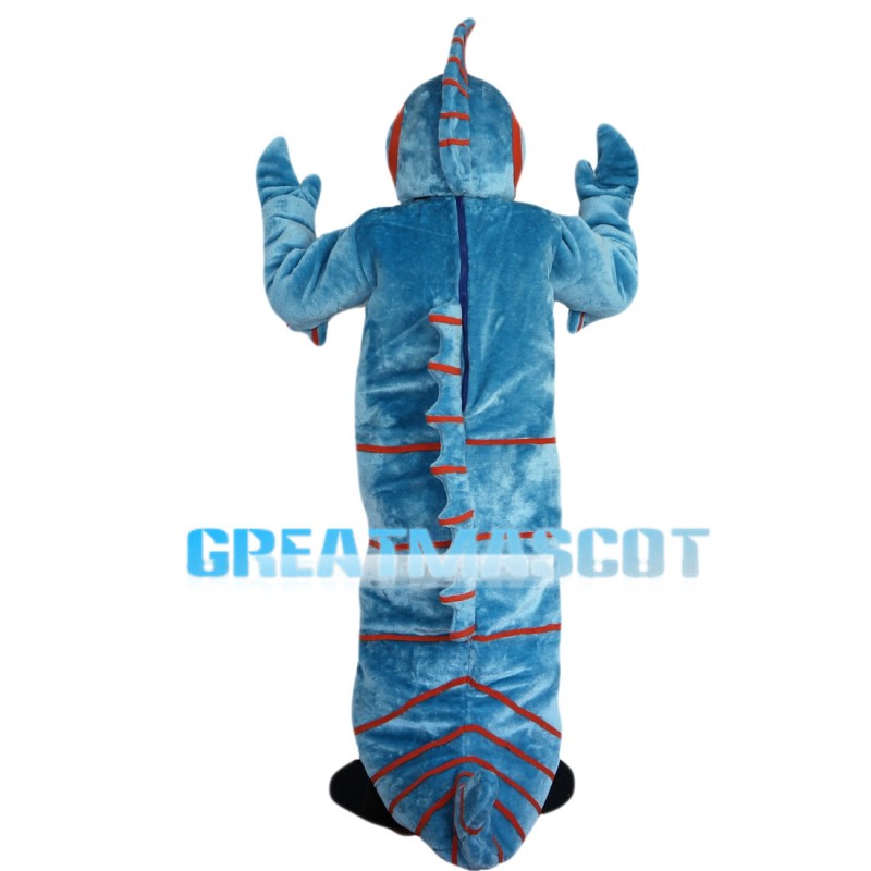 Strange Look Blue Platypus Mascot Costume