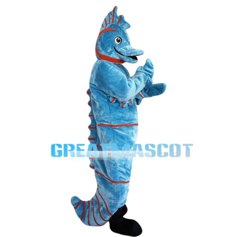 Strange Look Blue Platypus Mascot Costume