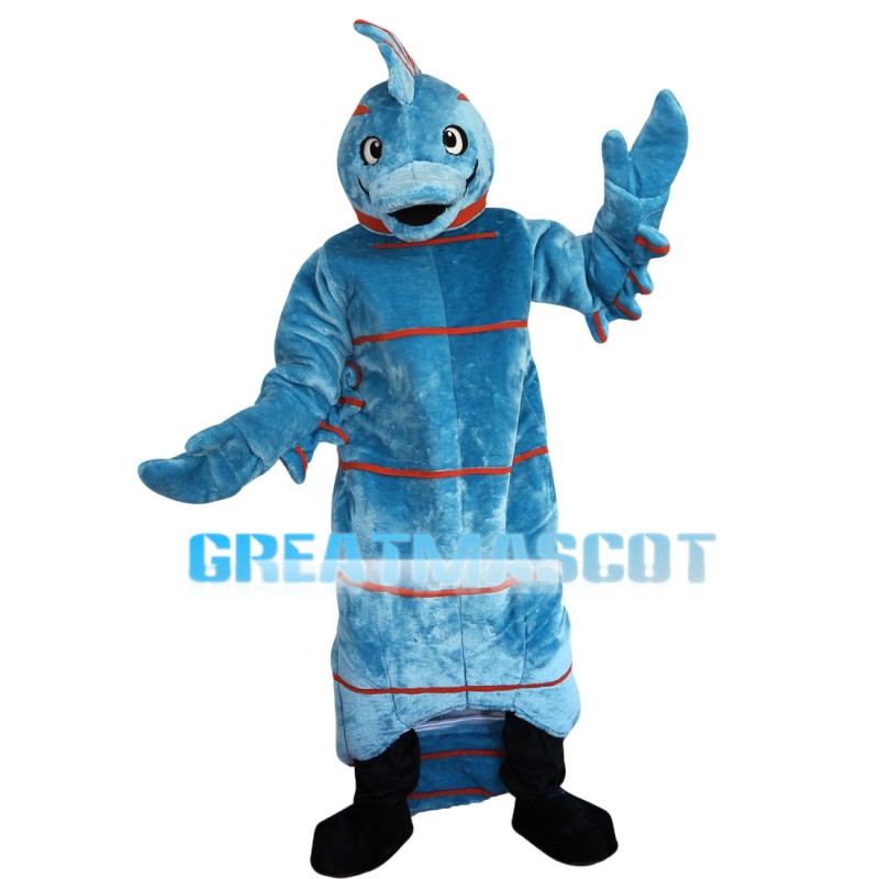 Strange Look Blue Platypus Mascot Costume