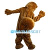 Brown Squirrel With Big Hairy Tail Mascot Costume