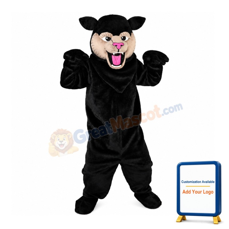 Mighty Tiger With Pink Nose Mascot Costume