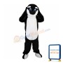Black & White Dolphin With Blue Eyes Mascot Costume
