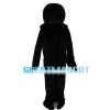 Black & White Dolphin With Blue Eyes Mascot Costume