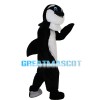 Black & White Dolphin With Blue Eyes Mascot Costume