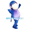 Cheering Fat Purple & Blue Horse Mascot Costume