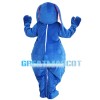 Cheering Fat Purple & Blue Horse Mascot Costume