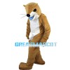 Lively Beaver In Blue Shorts Mascot Costume