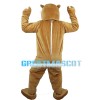 Lively Beaver In Blue Shorts Mascot Costume