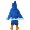 Blue Long Fur Bird Mascot Costume