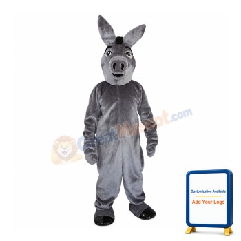 Basic Version Grey Donkey Mascot Costume