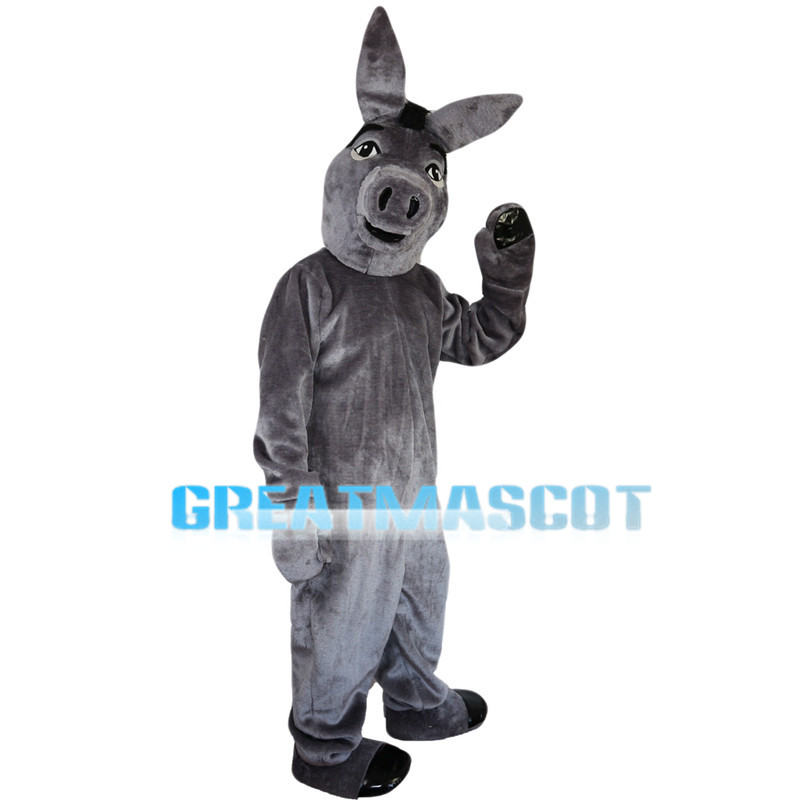 Basic Version Grey Donkey Mascot Costume