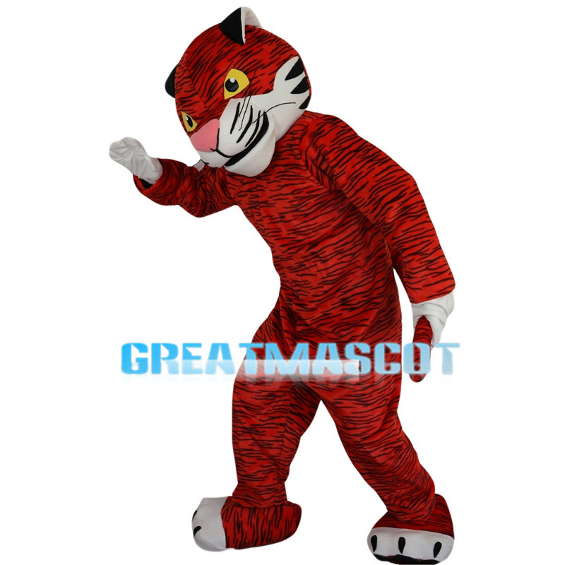 Powerful Tiger In Orange Top Mascot Costume