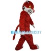 Powerful Tiger In Orange Top Mascot Costume