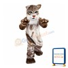 Plush Gray Tiger With Red Nose Mascot Costume