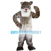 Plush Gray Tiger With Red Nose Mascot Costume
