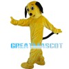 Yellow Dog With Ears Hanging Mascot Costume