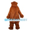 Happy Furry Brown Bear Mascot Costume