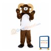Brown Ram With Curved Claws Mascot Costume