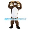 Brown Ram With Curved Claws Mascot Costume