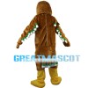 Brown Eagle With Short Wings Mascot Costume
