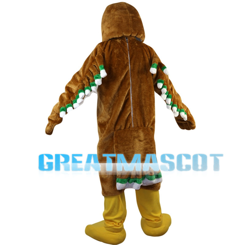 Brown Eagle With Short Wings Mascot Costume