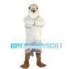 Short Plush White Bird Mascot Costume