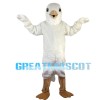 Short Plush White Bird Mascot Costume