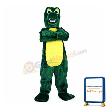 Clawed Dark Green Dragon Mascot Costume