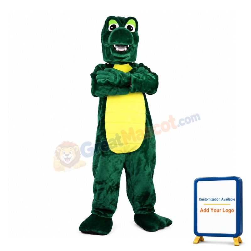 Clawed Dark Green Dragon Mascot Costume