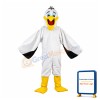 Blue Eyes White Pelecanus Mascot Costume