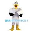 Blue Eyes White Pelecanus Mascot Costume
