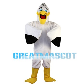 Blue Eyes White Pelecanus Mascot Costume
