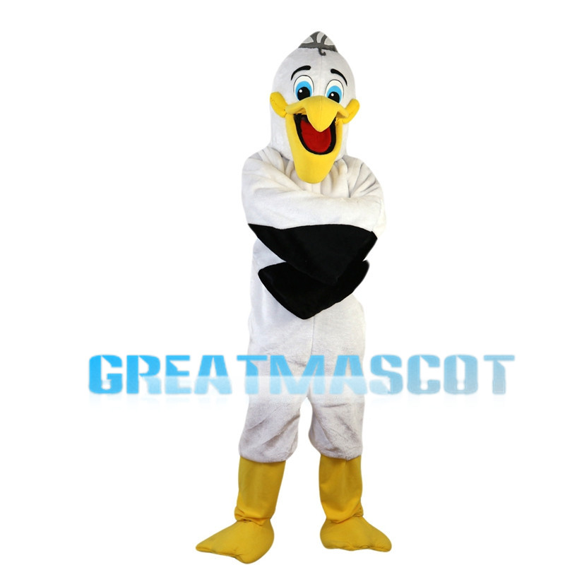 Blue Eyes White Pelecanus Mascot Costume