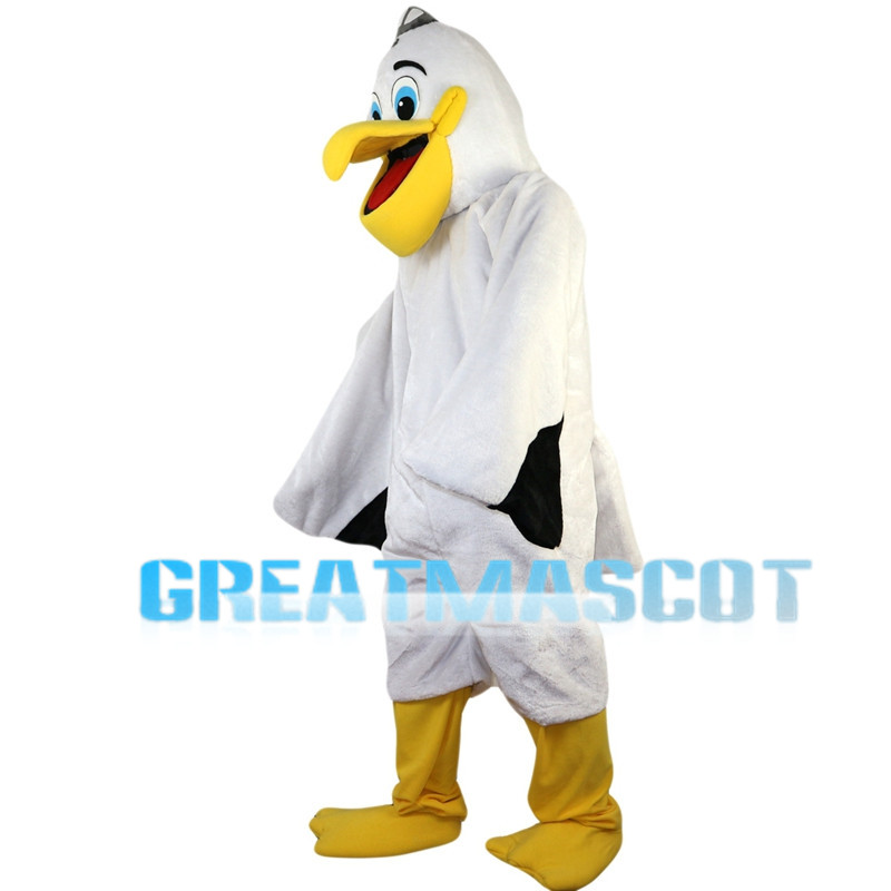 Blue Eyes White Pelecanus Mascot Costume
