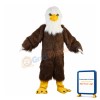 Bald Brown Eagle Mascot Costume