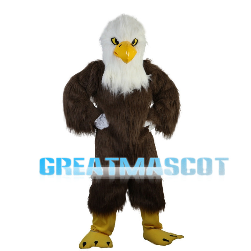 Bald Brown Eagle Mascot Costume