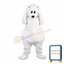 Dazed Big White Bear Mascot Costume
